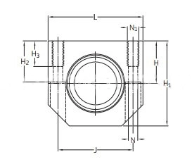 Линейный подшипник в сборе с корпусом SKF LTBR 20-2LS