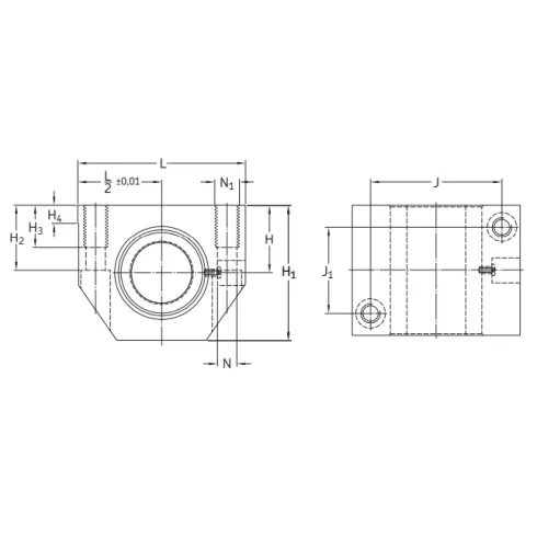 Линейный подшипник в сборе с корпусом SKF LUND 20 D-2LS