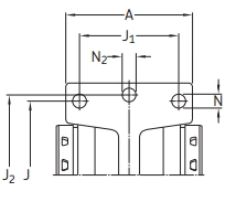 Линейный подшипник в сборе с корпусом SKF LUCR 25 D-2LS