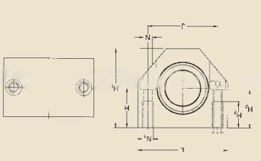 Линейный подшипник в сборе с корпусом SKF LUHR 20-2LS