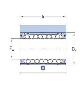 Линейный подшипник в сборе с корпусом SKF LUNE 30 D