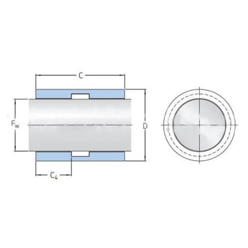 Линейный подшипник скольжения SKF LPBR25