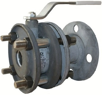 Кран шаровой межфланцевый с доборной вставкой под задвижку LD СТРИЖ Ру16 Ду50 050.016..П/П.02.Zn (PN16 DN50)