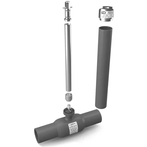 Кран шаровой полнопроходной с удлиненным штоком под приварку LD КШЦП Energy Fix Ру25 Ду80 РN25 (PN25 DN80)