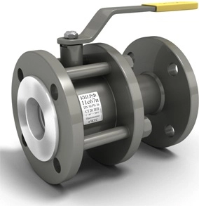 Кран шаровой стандартнопроходной разборной фланцевый LD 11с67п КШРФ Ру16 Ду65 (PN16 DN65) рычаг