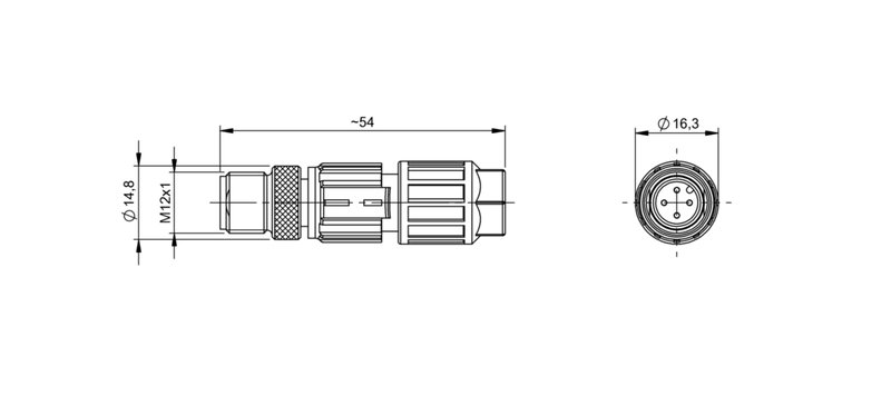 Разъем Balluff BCC M434-0000-2A-000-43X475-000