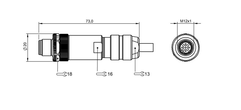 Разъем Balluff BCC M475-0000-2A-000-01X575-000