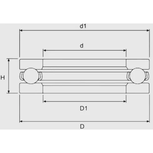 Подшипник шариковый ISB 51104 J9 35x20x10 мм