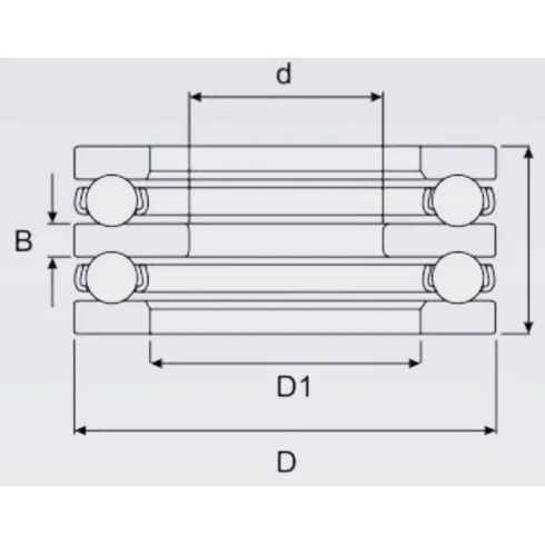 Подшипник шариковый ISB 52212 95x50x46 мм
