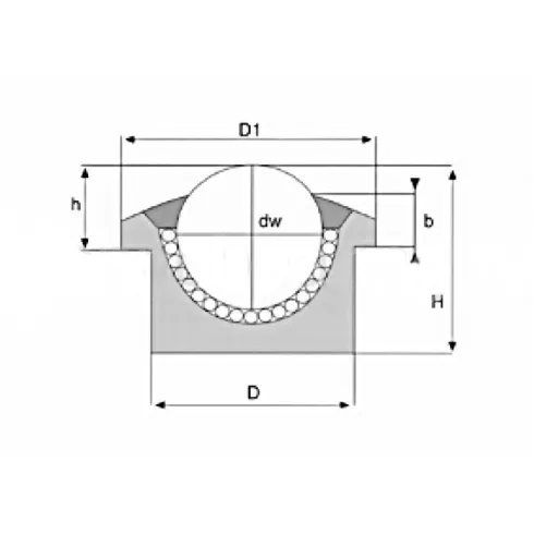 Шариковая опора SP 12 SS ISB