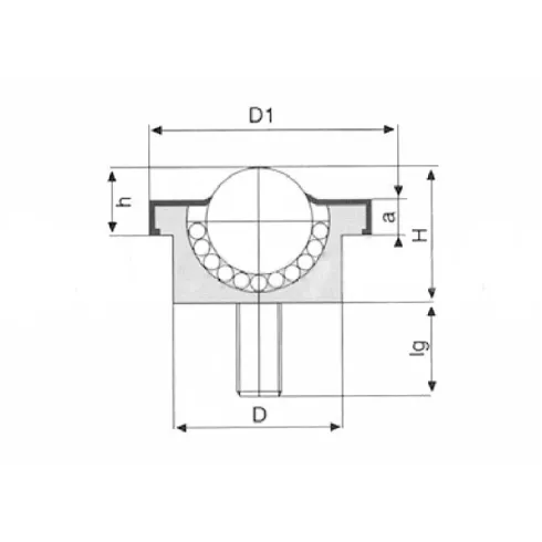 Шариковая опора SP 15 B-FL ISB