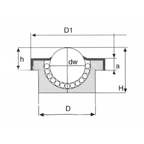 Шариковая опора SP 25 C ISB