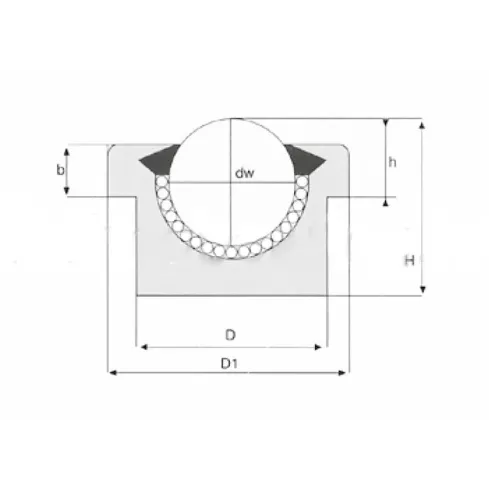 Шариковая опора SP 25 P-C ISB