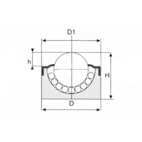 Шариковая опора SP 8 B ISB