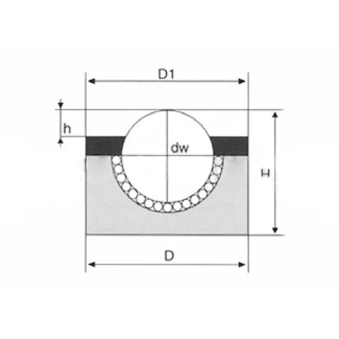Шариковая опора SP 90 C ISB