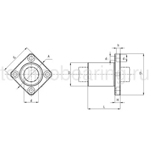 Линейный шариковый подшипник NBS (ISB) KBK 25 PP
