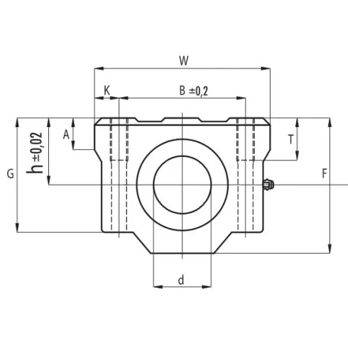 Линейный подшипник в сборе с корпусом NBS (ISB) SCW30UUAS