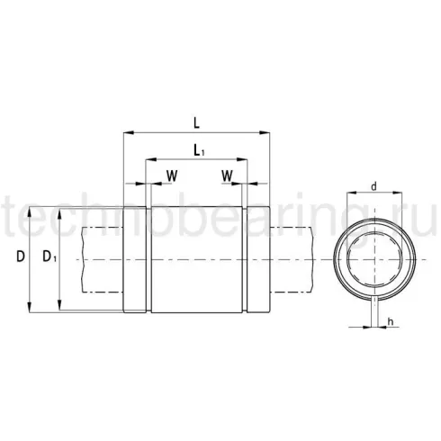 Линейный шариковый подшипник NBS (ISB) KBS 08 25 PP