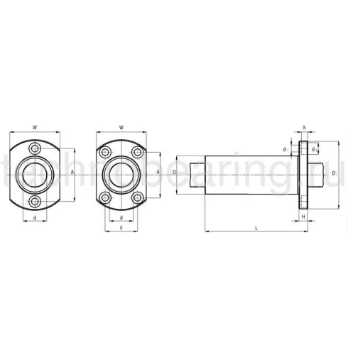 Линейный шариковый подшипник NBS (ISB) KBHL 20 PP