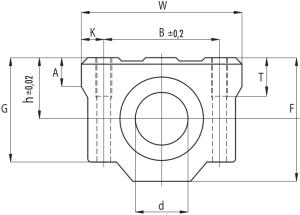 Линейный подшипник в сборе с корпусом NBS (ISB) SCV10UU