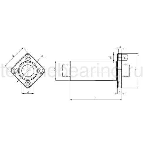 Линейный шариковый подшипник NBS (ISB) KBKL 12 PP