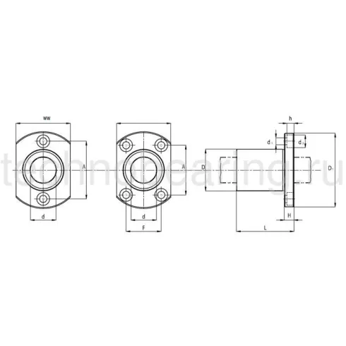 Линейный шариковый подшипник NBS (ISB) KBH 30 PP