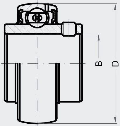 Подшипник шариковый BECO UC 202 BSS 2RS (480202) 40x15 мм