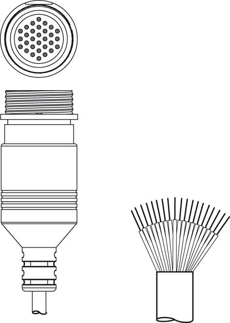 Разъем с кабелем Leuze Electronic KD S-M30-30A-V1-250