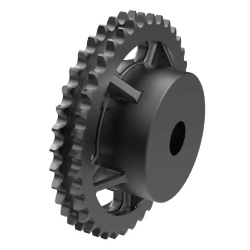 Звездочка трехрядная со ступицей (чугун) под расточку Sati для цепи: 12B-3, Z=45, 3/4" x 7/16" RT11045