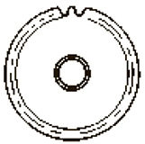 Зубчатая шестерня без ступицы, M=2, Z=85 CM28085 Sati