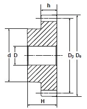 Зубчатая шестерня со ступицей, M=1,5, Z=48 PM27048 Sati