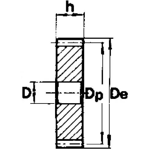 Зубчатая шестерня без ступицы, M=4, Z=110 CM31110 Sati