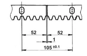 Рейка зубчатая для раздвижных ворот CRE3012 Sati