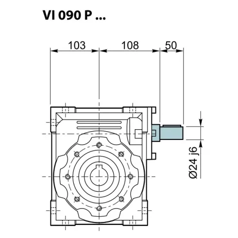 Червячный редуктор VI 130 P R60 B3 Sati