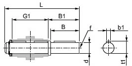 Сплошной односторонний выходной вал AS025 Sati