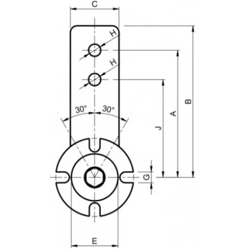 Рычаг натяжитель RE 60 Sati