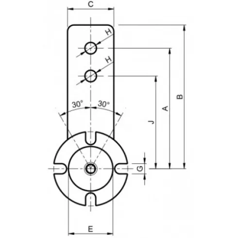 Рычаг натяжителя FE 50 Sati