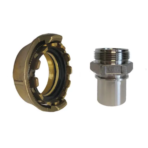 Комплект TankWagen муфта MK б/рукоятки + штуцер под рукав из латуни Titan Lock TLMKS50BR