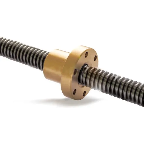 Гайка трапецеидальная c фланцем (бронза) FLI d=20 мм, шаг резьбы 4 мм, BFM 20-4-D