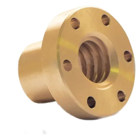 Гайка трапецеидальная c фланцем (бронза) FLI d=12 мм, шаг резьбы 3 мм, BFM 12-3-D