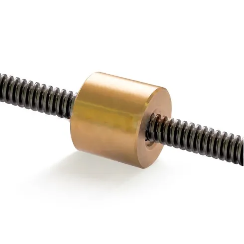 Гайка трапецеидальная (бронза) FLI d=12 мм, шаг резьбы 3 мм, LRM-12-3-D