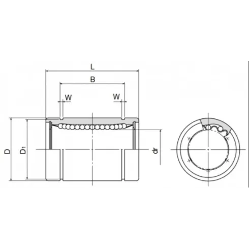 Линейный шариковый подшипник FLI LM 25 UU