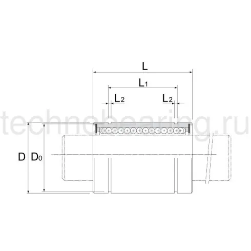 Линейный шариковый подшипник TECHNIX LM 30-UU