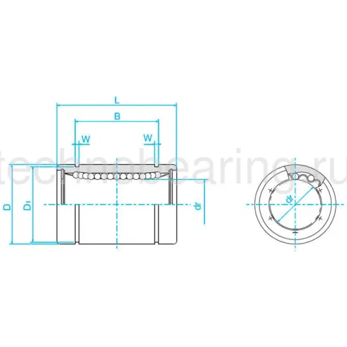 Линейный шариковый подшипник FLI SM 30