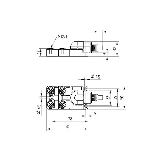 Распределительная коробка для датчиков Wenglor ZAA02R501