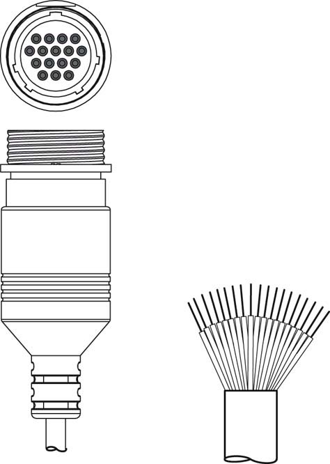 Разъем с кабелем Leuze Electronic KD S-M30-16A-V1-250