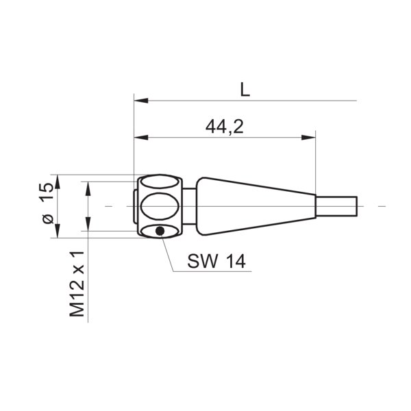 Разъем с кабелем Baumer ESG 34AY0500