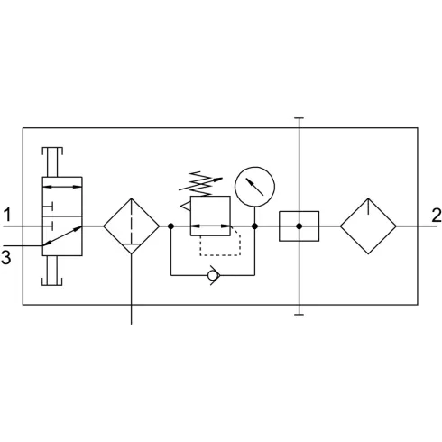 Комбинация блоков подготовки воздуха Festo FRC-1/4-DB-7-MINI-KC