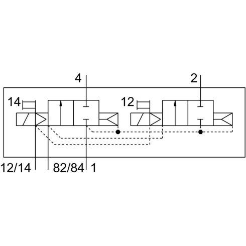 Распределитель с электромагнитным управлением Festo VMPA14-M1H-D-S-G1/8-PI