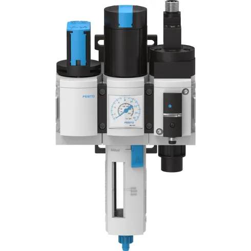 Блок подготовки воздуха, комбинация Festo MSB4-1/4:C3:J1:D14-WP